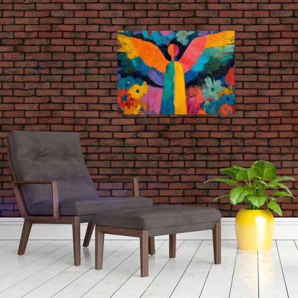 Tablou - Înger abstract cu flori (70x50 cm)