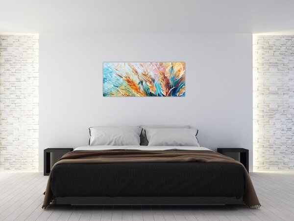 Tablou - Grâu, abstracție (120x50 cm)