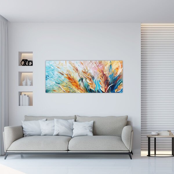 Tablou - Grâu, abstracție (120x50 cm)