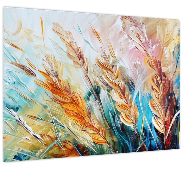 Tablou - Grâu, abstracție (70x50 cm)