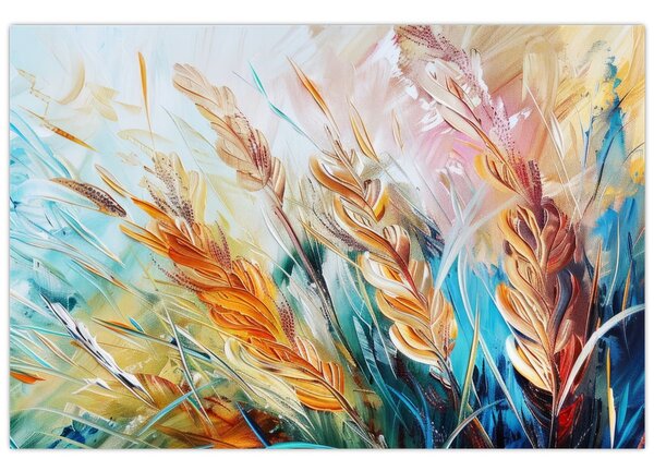 Tablou - Grâu, abstracție (90x60 cm)
