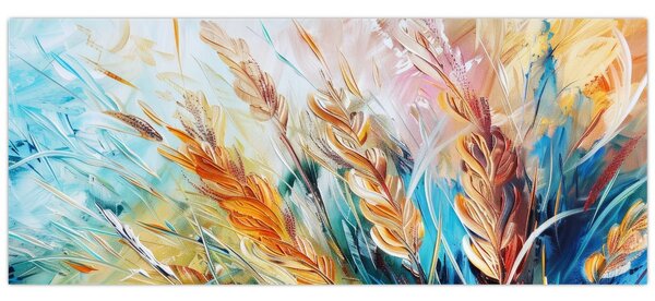 Tablou - Grâu, abstracție (120x50 cm)
