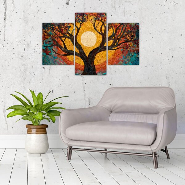 Tablou - Soarele în coroana arborelui vieții (90x60 cm)