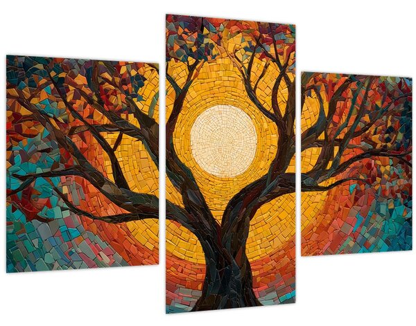 Tablou - Soarele în coroana arborelui vieții (90x60 cm)
