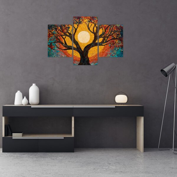 Tablou - Soarele în coroana arborelui vieții (90x60 cm)