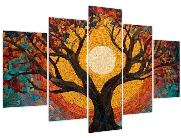 Tablou - Soarele în coroana arborelui vieții (150x105 cm)