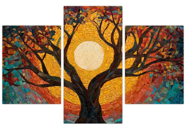 Tablou - Soarele în coroana arborelui vieții (90x60 cm)