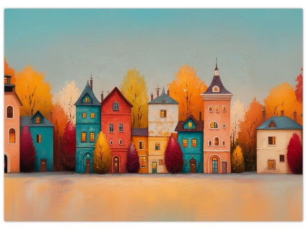 Tablou - Sat de toamnă (70x50 cm)