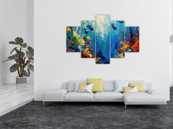 Tablou - Pictura lumii subacvatice (150x105 cm)