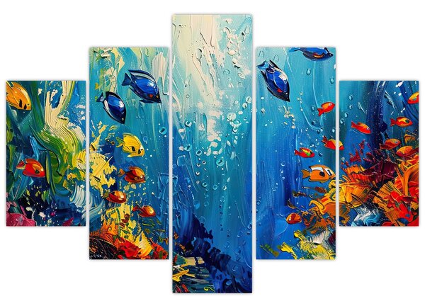 Tablou - Pictura lumii subacvatice (150x105 cm)