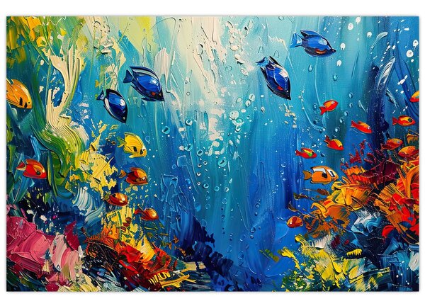 Tablou - Pictura lumii subacvatice (90x60 cm)