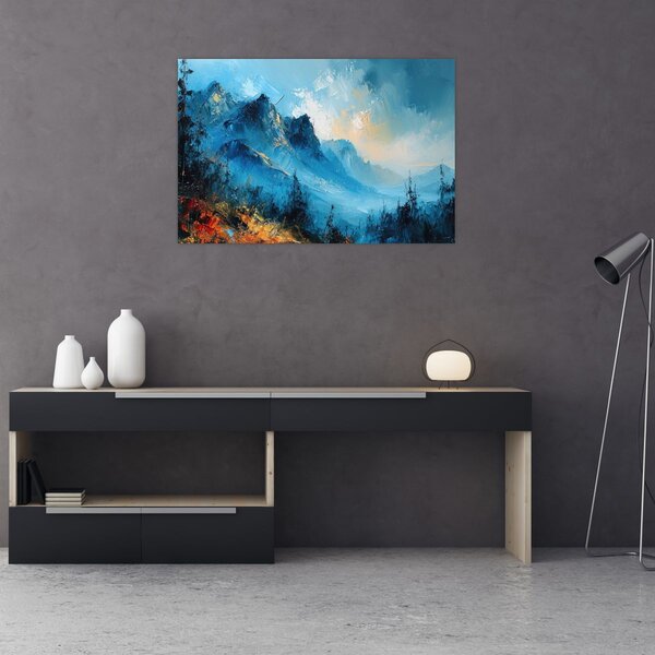 Tablou - Pictura munților (90x60 cm)