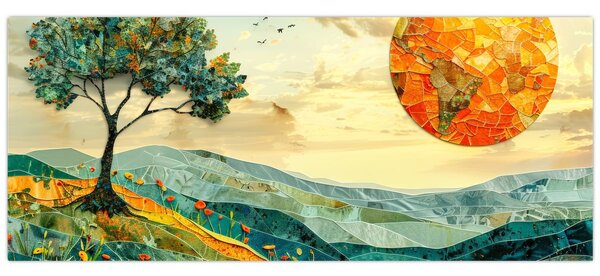 Tablou - Ilustrație peisaj (120x50 cm)