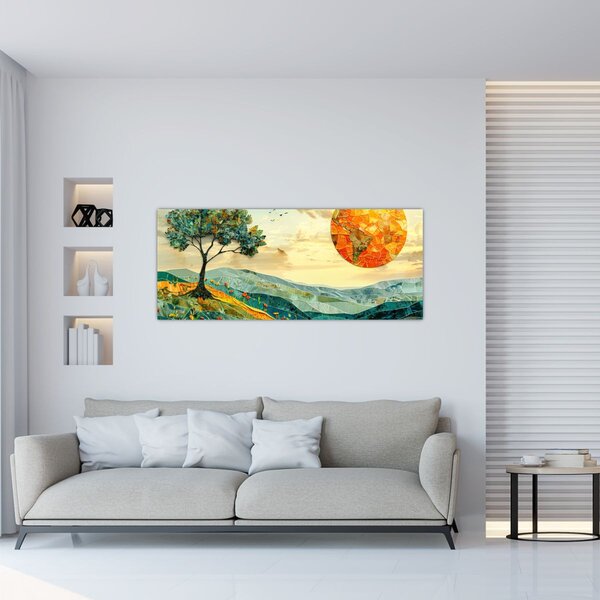 Tablou - Ilustrație peisaj (120x50 cm)