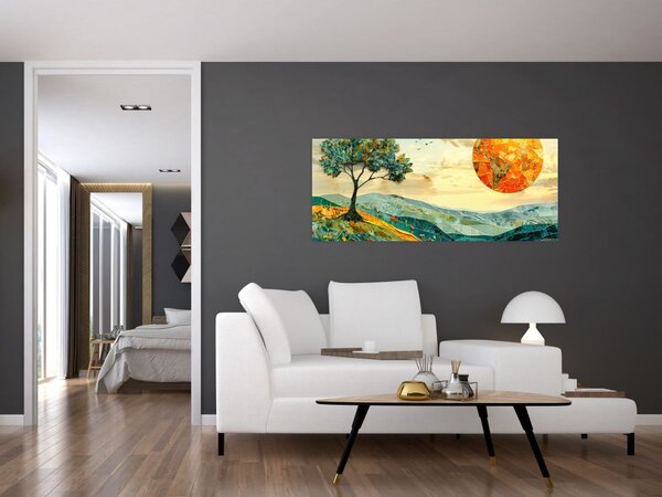 Tablou - Ilustrație peisaj (120x50 cm)