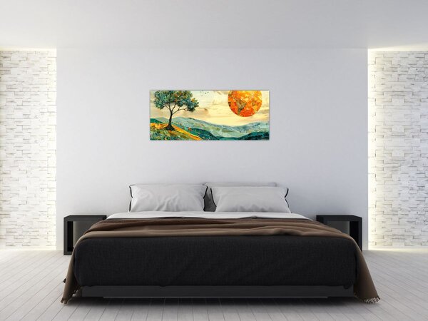 Tablou - Ilustrație peisaj (120x50 cm)