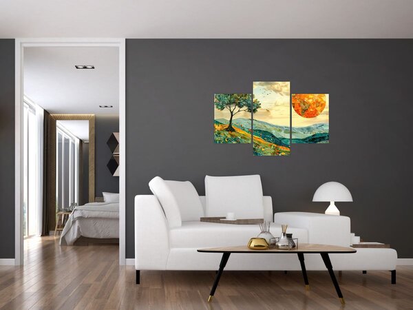 Tablou - Ilustrație peisaj (90x60 cm)