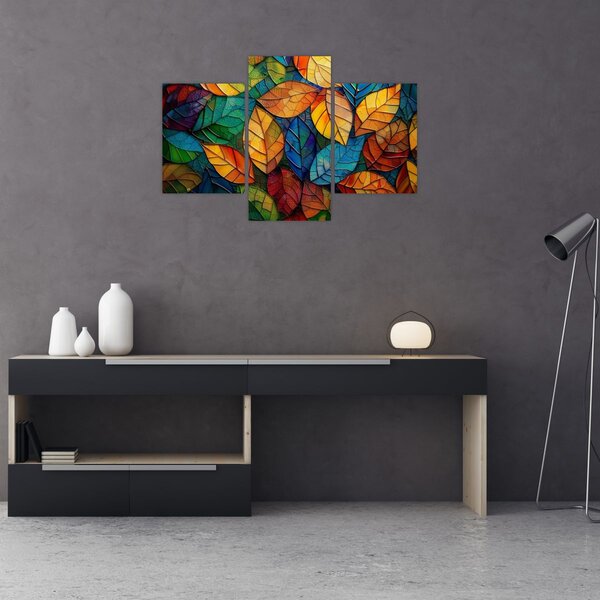 Tablou - Mozaic din frunze (90x60 cm)