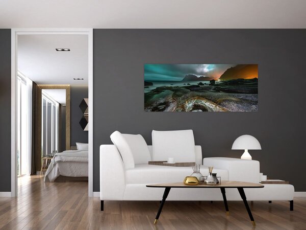 Tablou - Scena de noapte (120x50 cm)