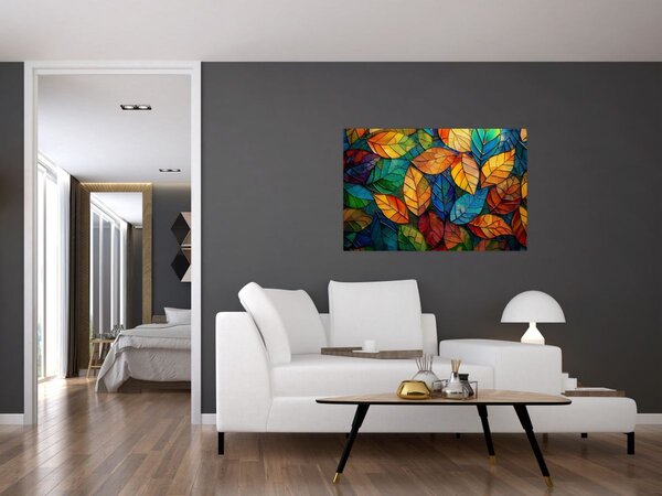 Tablou - Mozaic din frunze (90x60 cm)