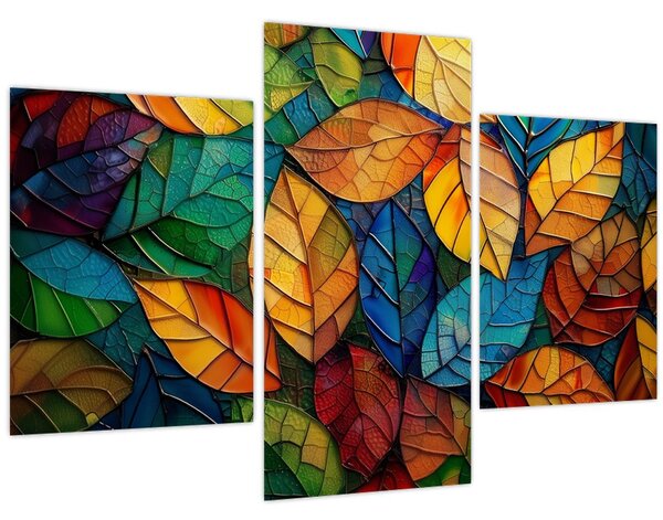Tablou - Mozaic din frunze (90x60 cm)