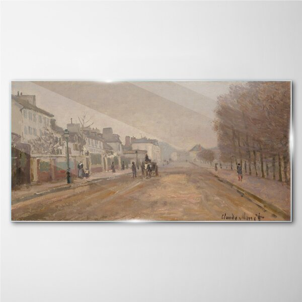 Tablou sticla Bulevardul din Argenteuil Monet