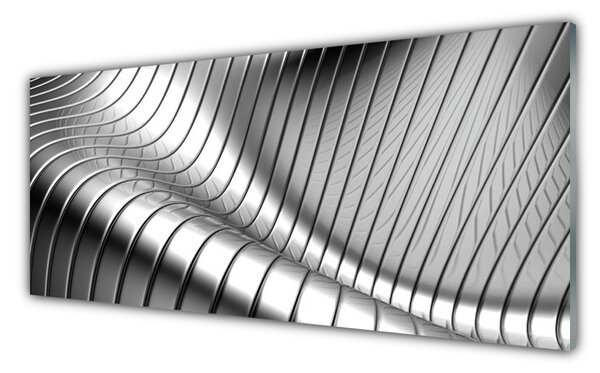 Tablou pe sticla Abstract Art Silver