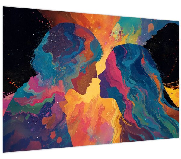 Tablou - Dragoste cosmică (90x60 cm)