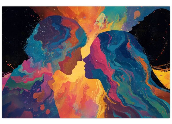 Tablou - Dragoste cosmică (90x60 cm)