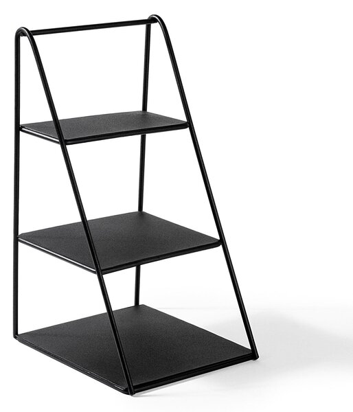 Organizator metalic Kalimnos, Negru, 17x16x31 cm