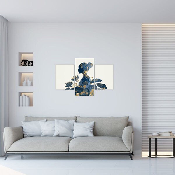 Tablou - Profil de femeie din marmură (90x60 cm)