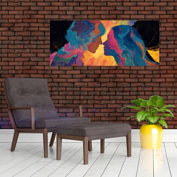 Tablou - Dragoste cosmică (120x50 cm)