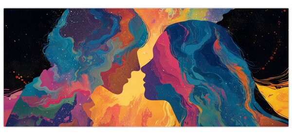 Tablou - Dragoste cosmică (120x50 cm)