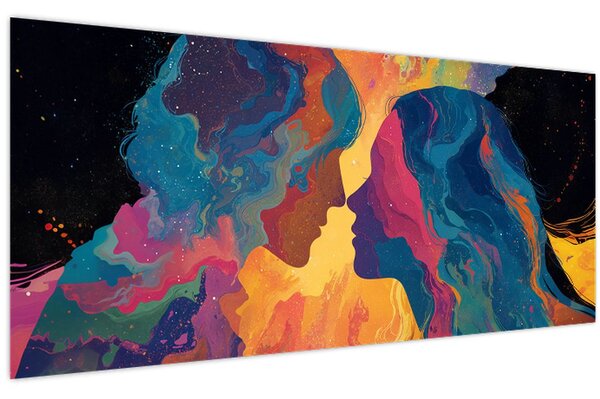 Tablou - Dragoste cosmică (120x50 cm)