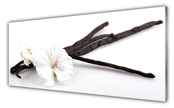 Panou sticla bucatarie Florale flori albe