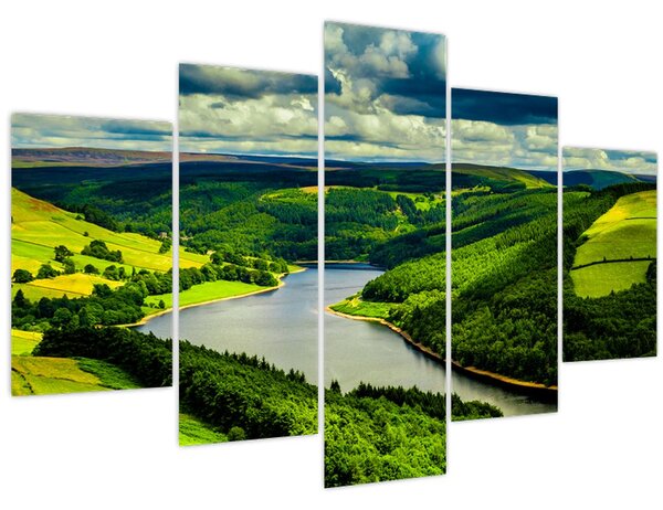 Tablou - Peisaj verde (150x105 cm)