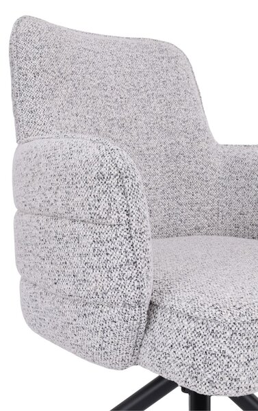 Scaun de dining pivotant Apollo gri