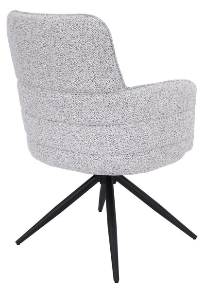 Scaun de dining pivotant Apollo gri