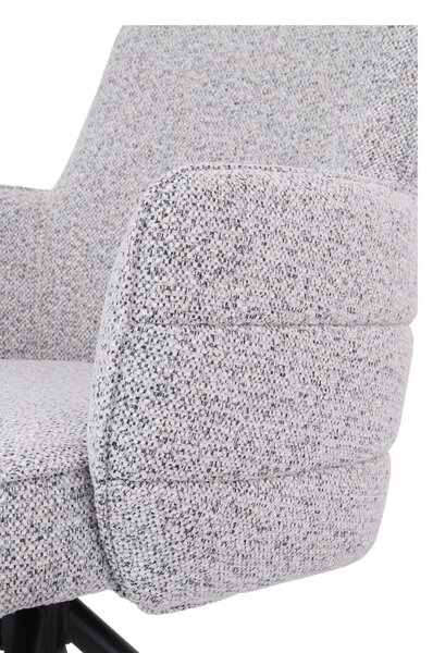 Scaun de dining pivotant Apollo gri