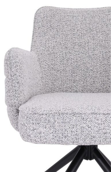 Scaun de dining pivotant Apollo gri