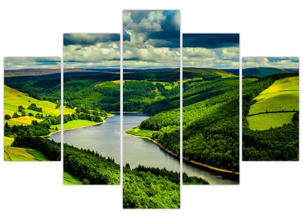 Tablou - Peisaj verde (150x105 cm)