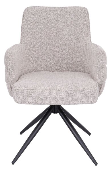 Scaun de dining pivotant Apollo bej