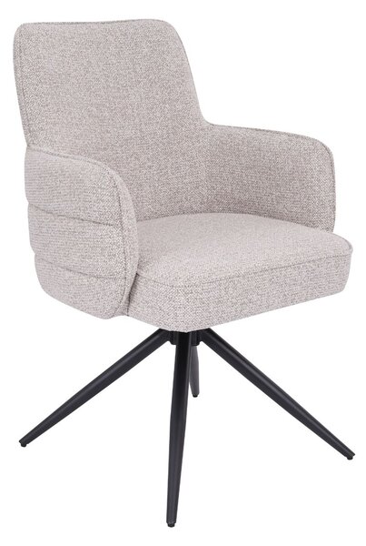 Scaun de dining pivotant Apollo bej