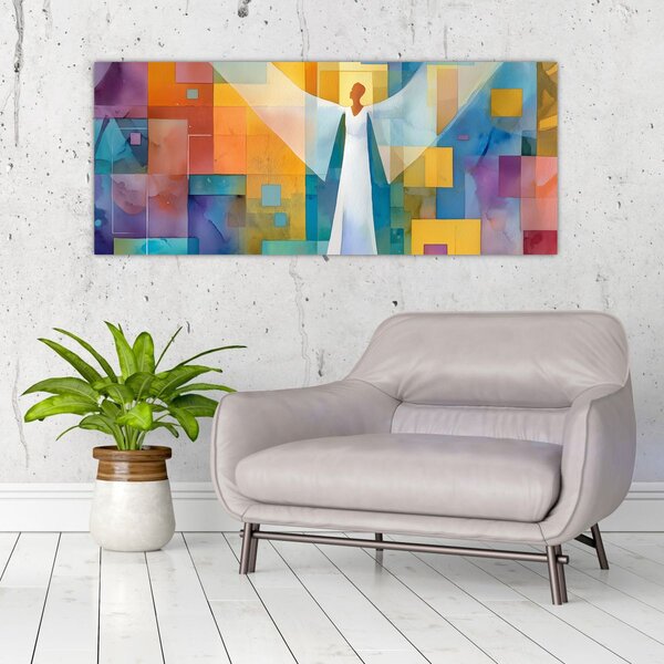 Tablou - Înger geometric (120x50 cm)