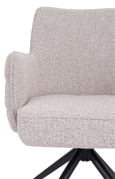 Scaun de dining pivotant Apollo bej
