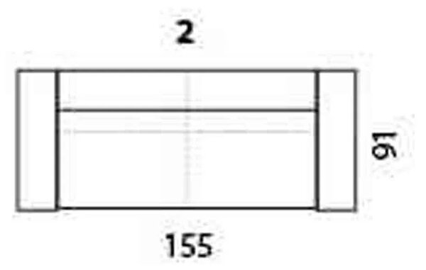 Canapea Basic 2 locuri textil