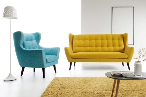 Canapea Henry de 3 locuri textil
