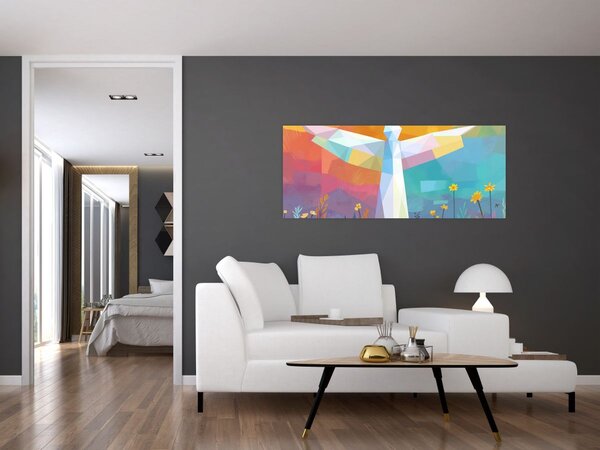 Tablou - Păzitorul florilor (120x50 cm)