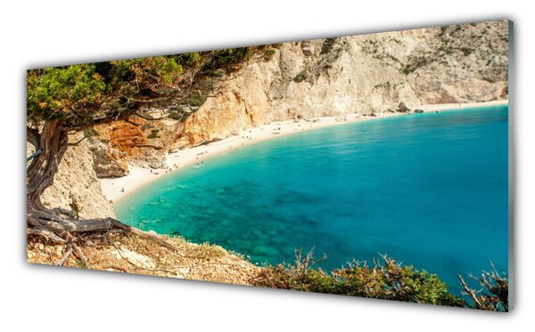 Panou sticla bucatarie Bay Tree Peisaj Albastru Maro Verde
