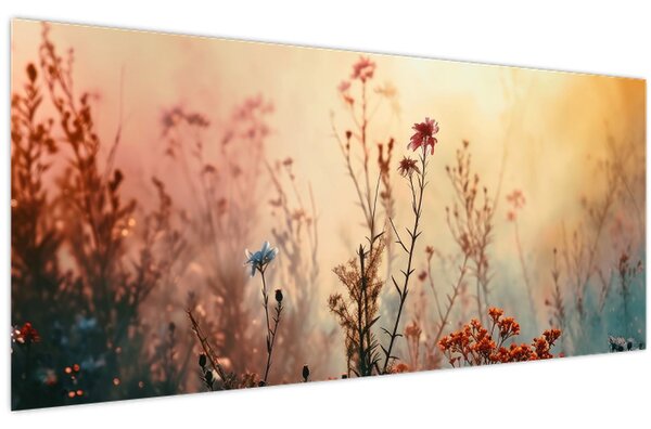Tablou - Flori sălbatice (120x50 cm)